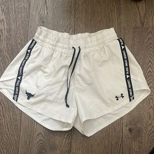 under armour athletic shorts women’s (the rock collection)